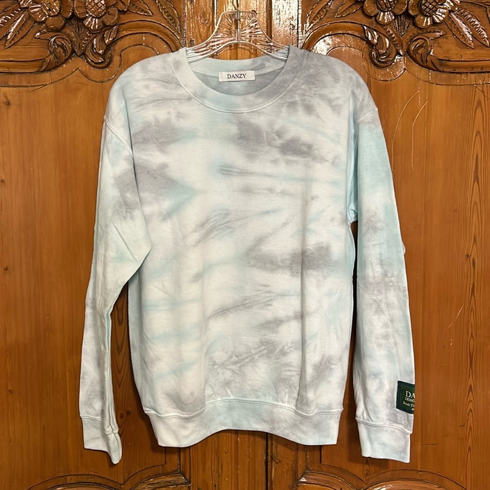 NWOT Danzy Tie Dye Cotton/Poly Swestshirt